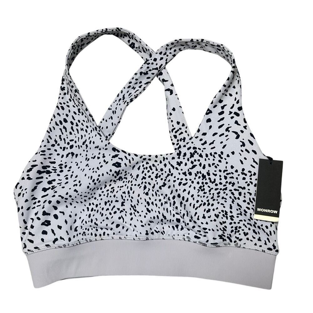 Monrow Lavender Gray Sports Bra